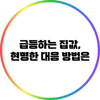 급등하는 집값, 현명한 대응 방법은?