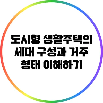도시형 생활주택의 세대 구성과 거주 형태 이해하기