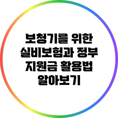 보청기를 위한 실비보험과 정부 지원금 활용법 알아보기